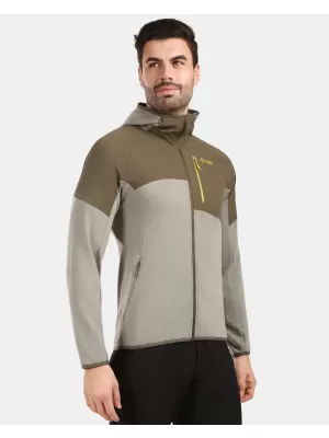Pánska fleece mikina KILPI NASHVILLE-M 1M0201KI ZELENÁ