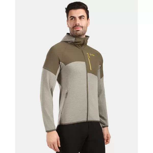  Pánska fleece mikina KILPI NASHVILLE-M 1M0201KI ZELENÁ 