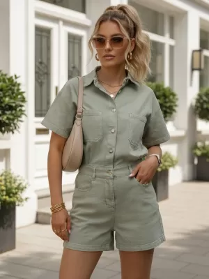 Dámske šaty DSTREET EY2690 ZELENÁ