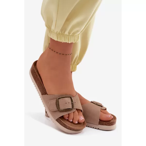  Dámske šľapky BOTO 2833 KHAKI 