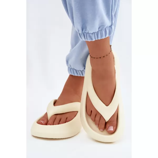  Dámske žabky BOTO SS-125 BEIGE 