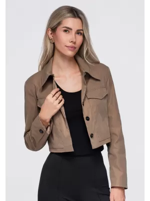 Dámske sako OMBRE OW-BL-E0007 BEIGE