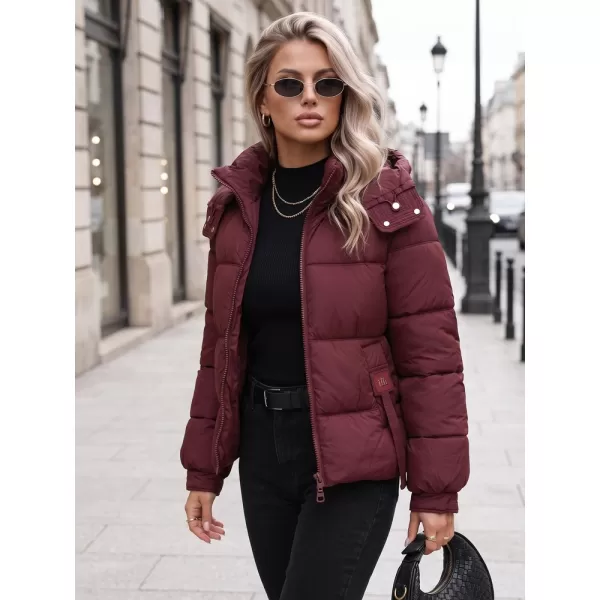  Dámska bunda DSTREET TY5749 BORDOVÁ 