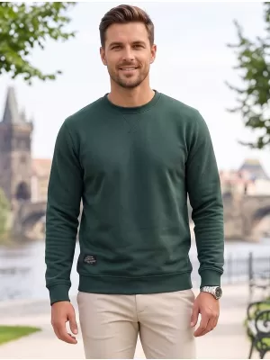 Pánska mikina ALTISPORT NP/ALMST43001 BOTTLE GREEN
