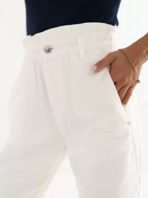 Dámske nohavice SUBLEVEL D70059Z62399A1 WHITE