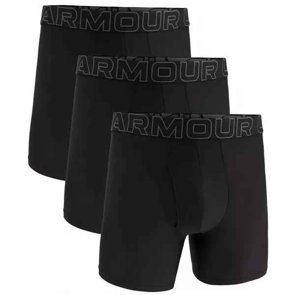  Pánske boxerky UNDER ARMOUR M UA PERF TECH MESH 6IN 1383884-001 ČIERNA 