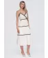 Dámske šaty OMBRE OW-DLR-E0006 BEIGE