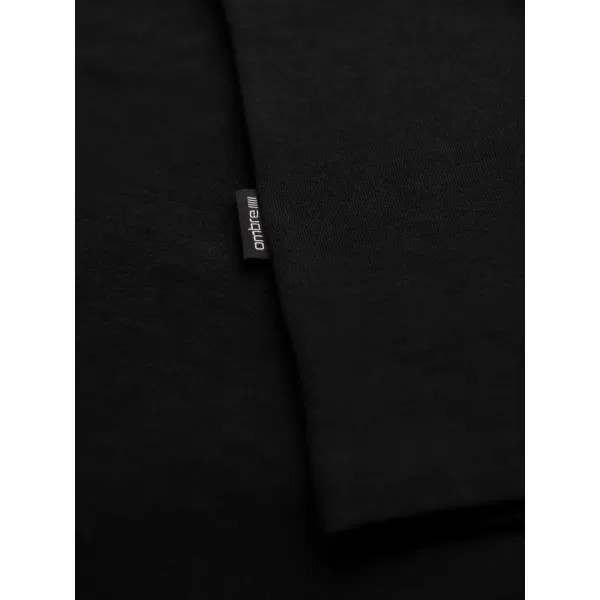  Pánske tričko OMBRE OM-TSBS-0281 BLACK 