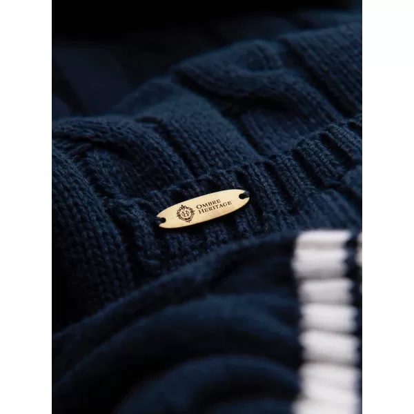  Pánsky kardigan OMBRE OM-SWCD-0196 NAVY BLUE 
