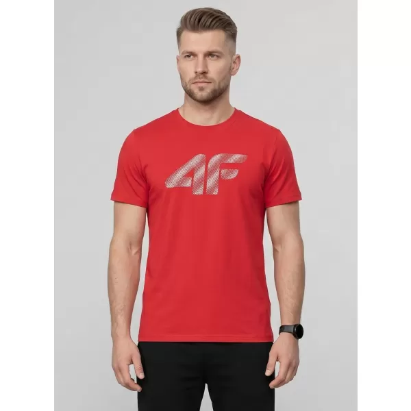 Pánske tričko 4F WMM00TTSHM3342 RED 