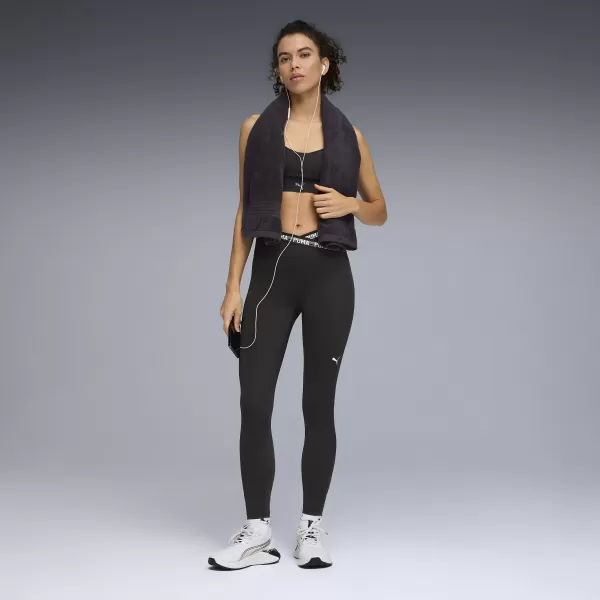  Dámske legíny PUMA W STRONG CROSS FRONT TIGHT - HW 7/8 52849801 PUMA BLACK 