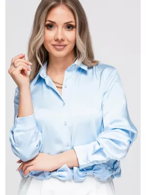 Dámska košeľa OMBRE OW-SH-E0059 BLUE
