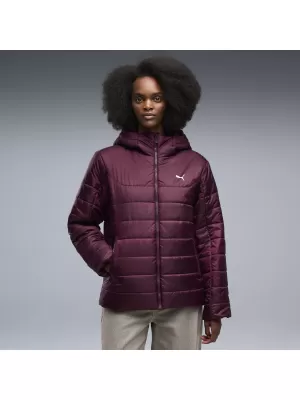 Dámska bunda PUMA ESS HOODED PADDED JACKET 68523124 RUBY NOIR
