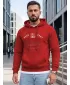 Pánska mikina DSTREET NX5150BX-18-09 ČERVENÁ
