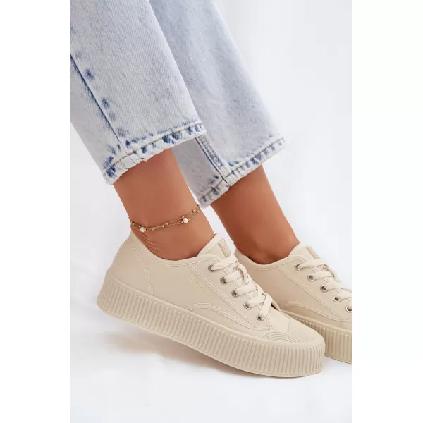  Dámske tenisky BIG STAR SHOES TT274271 BEIGE 