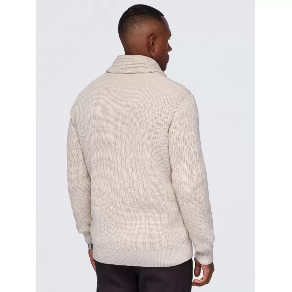  Pánsky kardigan OMBRE OM-SWCD-0200 BEIGE 