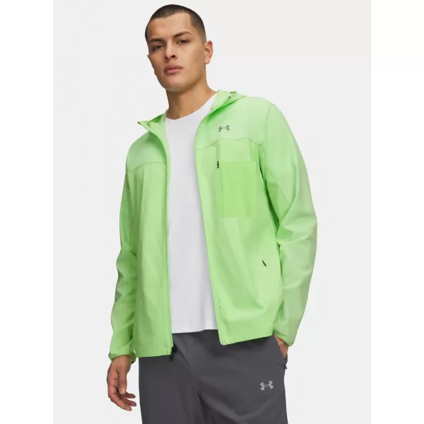  Pánska bunda UNDER ARMOUR VELOCITI PRO STORM JACKET 6005897-712 ZELENÁ 