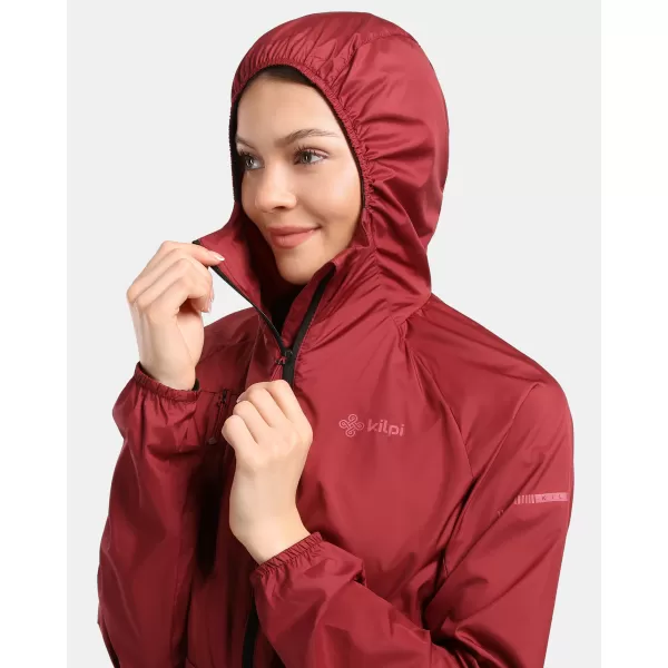  Dámska vetrovka KILPI ROSA-W 1L0109KI TMAVO ČERVENÁ 