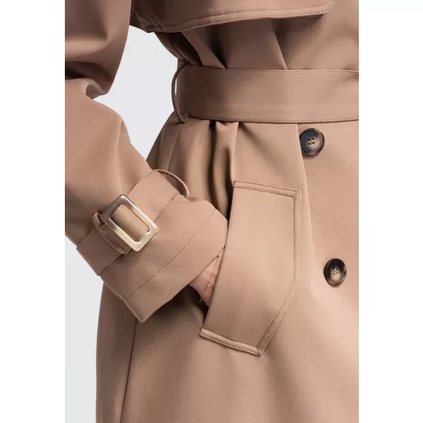  Dámsky kabát OMBRE OW-CT-E0003 BEIGE 