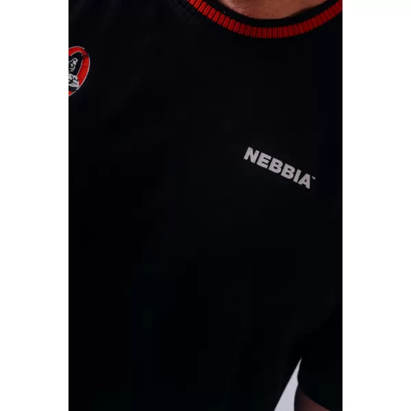  Pánske tričká NEBBIA OLYMPIA MUSCLE COVER 942 BLACK 