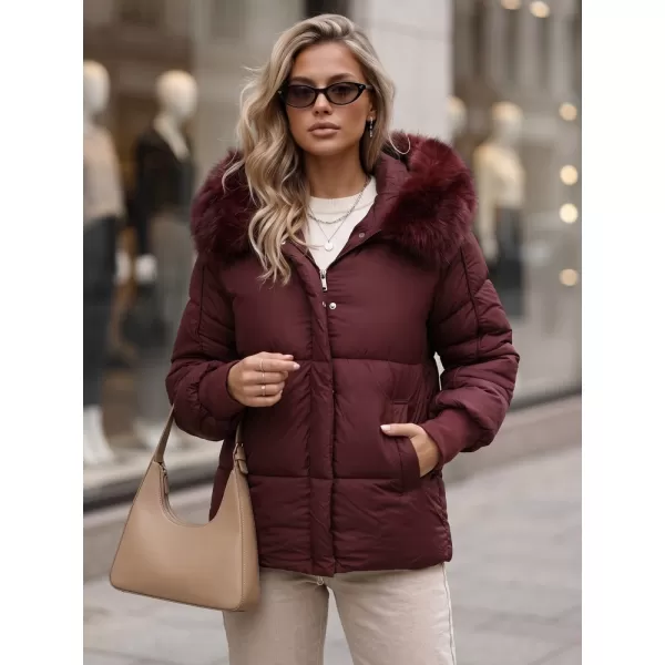  Dámska bunda DSTREET TY6003 BORDOVÁ 