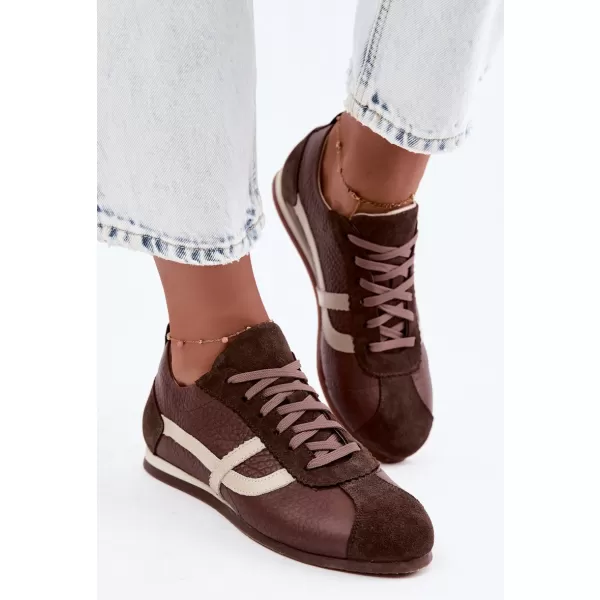  Dámske tenisky ZAZOO N1402S2/ CHOCOLATE 