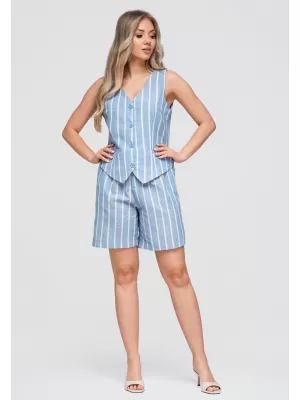 Dámske kraťasy OMBRE OW-ST-E0017 BLUE