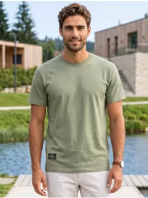 Pánske tričko ALTISPORT NP/ALMST20001 MILITARY GREEN