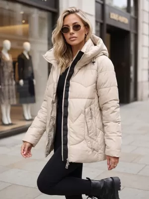 Dámska bunda DSTREET TY5937 BÉŽOVÁ