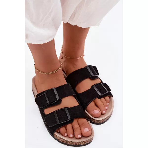  Dámske šľapky BOTO 26DZ21-107 BLACK 