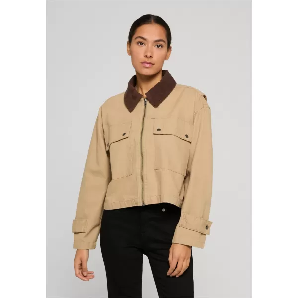  Dámska bunda URBAN CLASSICS TB7726 UNION BEIGE 