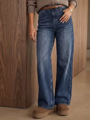 Dámske nohavice DSTREET UY3210 MODRÁ
