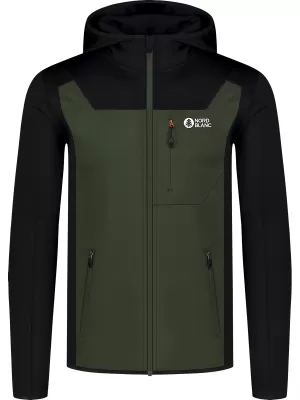 Pánska powerfleece mikina NORDBLANC SPRAWL NBSFM8333 ZELENÁ