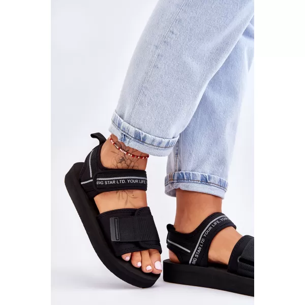  Dámske sandále BIG STAR SHOES LL274784 BLACK 