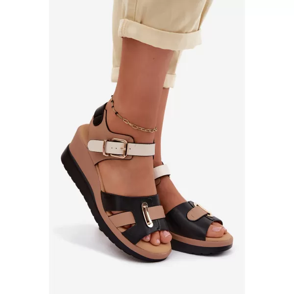  Dámske sandále ARTIKER 58C0316 BLACK/BEIGE 