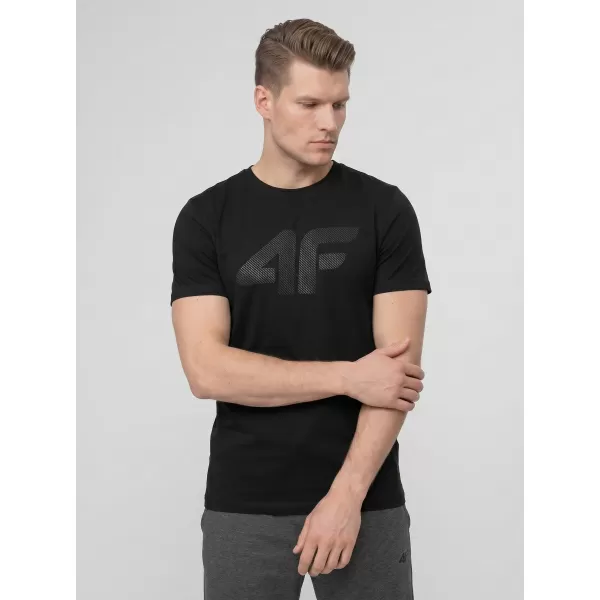  Pánske tričko 4F WMM00TTSHM3342 DEEP BLACK 