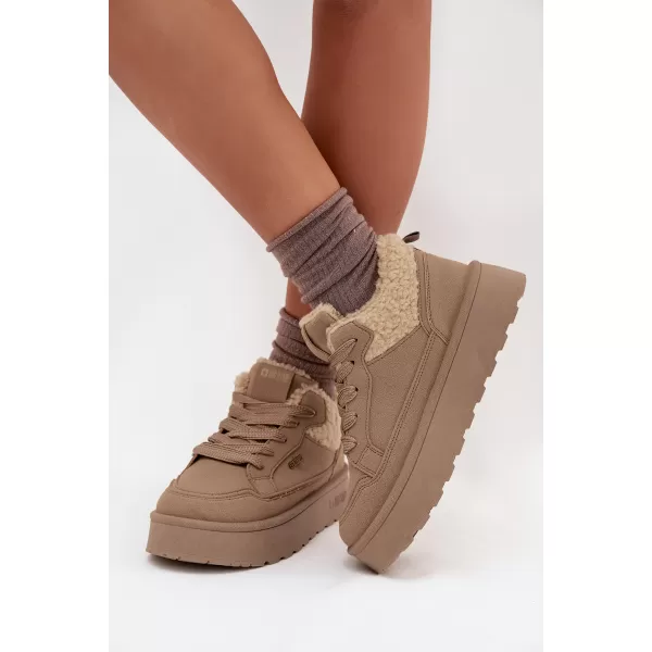  Dámske snehule BIG STAR SHOES SS274105 BEIGE 