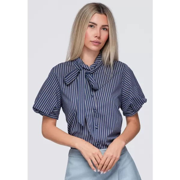  Dámska košeľa OMBRE OW-SH-E0067 NAVY BLUE 
