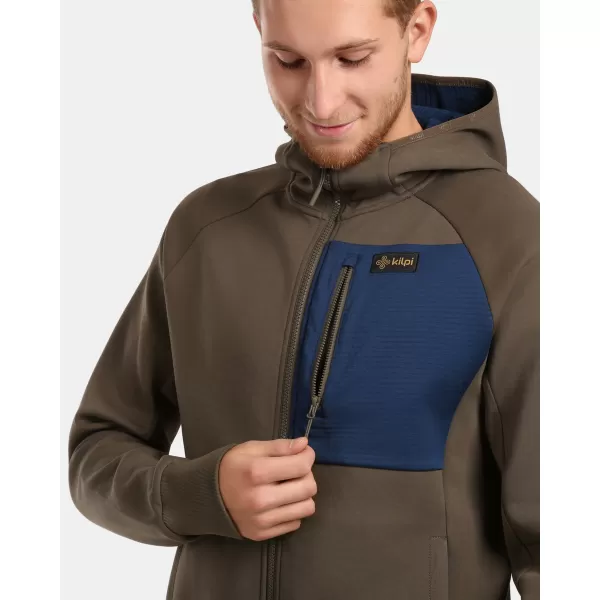  Pánska mikina KILPI BALU-M 1M0204KI KHAKI 