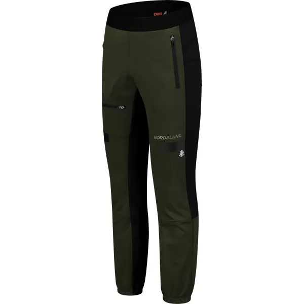  Pánske nepremokavé multi-šport nohavice NORDBLANC RIDGEWALK NBSPM8325 TMAVO ZELENÁ 