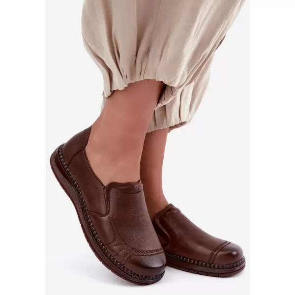  Dámske poltopánky VINCEZA 107241 BROWN 