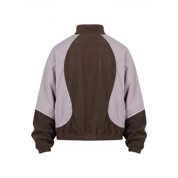  Pánska tepláková bunda URBAN CLASSICS TB8602-23085 BROWN/PALE LILAC 