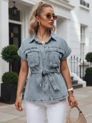 Dámske šaty DSTREET EY2691 MODRÁ
