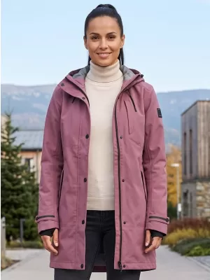 Dámsky nepremokavý kabát ALPINE PRO PERFETA 2 GRAPE NECTAR