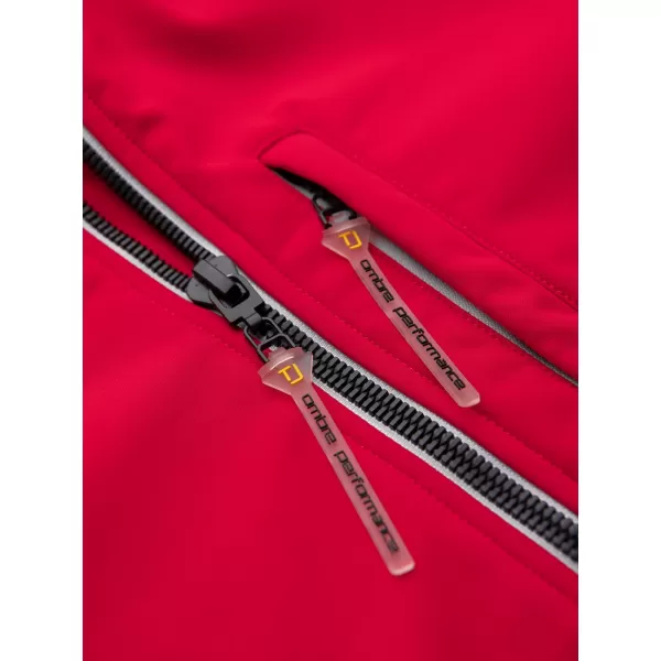  Pánska softshellová bunda OMBRE OM-JANP-0292 RED 