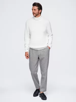 Pánsky rolák OMBRE OM-SWTN-0189 WHITE