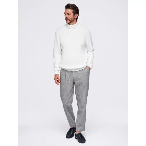  Pánsky rolák OMBRE OM-SWTN-0189 WHITE 