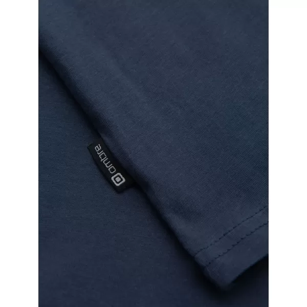  Pánske tričko OMBRE OM-TSCT-0305 NAVY BLUE 
