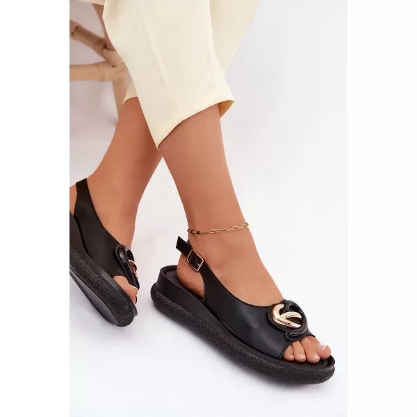  Dámske sandále S.BARSKI KV61-6047 BLACK 