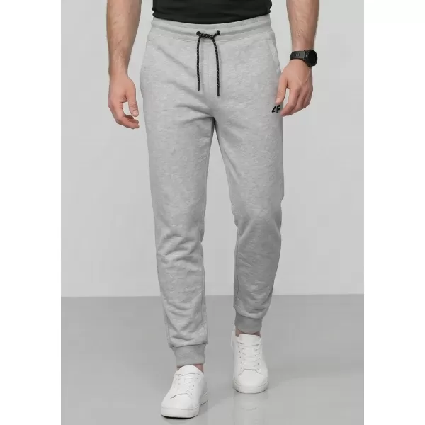  Pánske nohavice 4F WMM00TTROM1674 COLD LIGHT GREY MELANGE 
